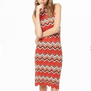 Chevron Halter Dress
